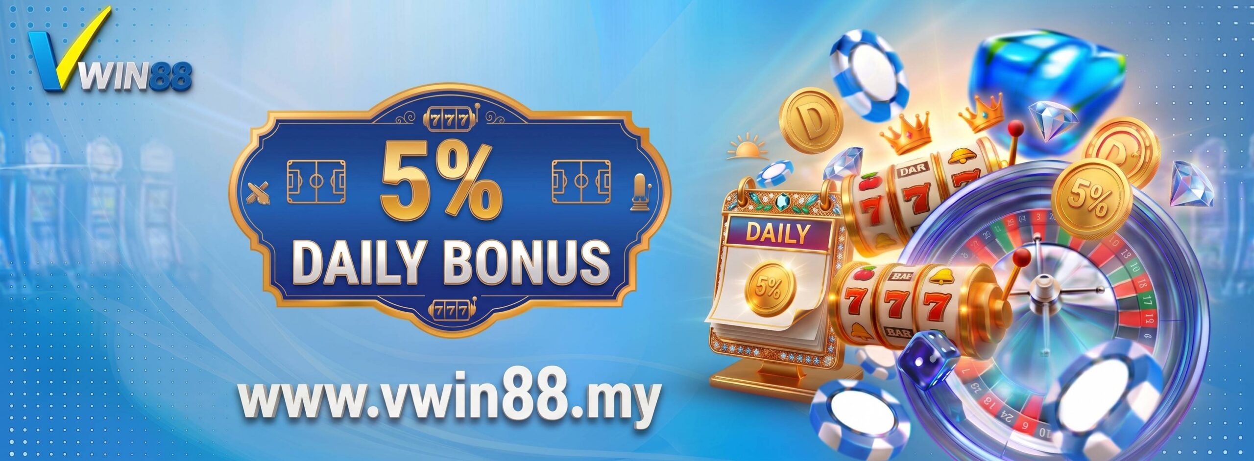 Promotion Vwin 5% Daily Bonus